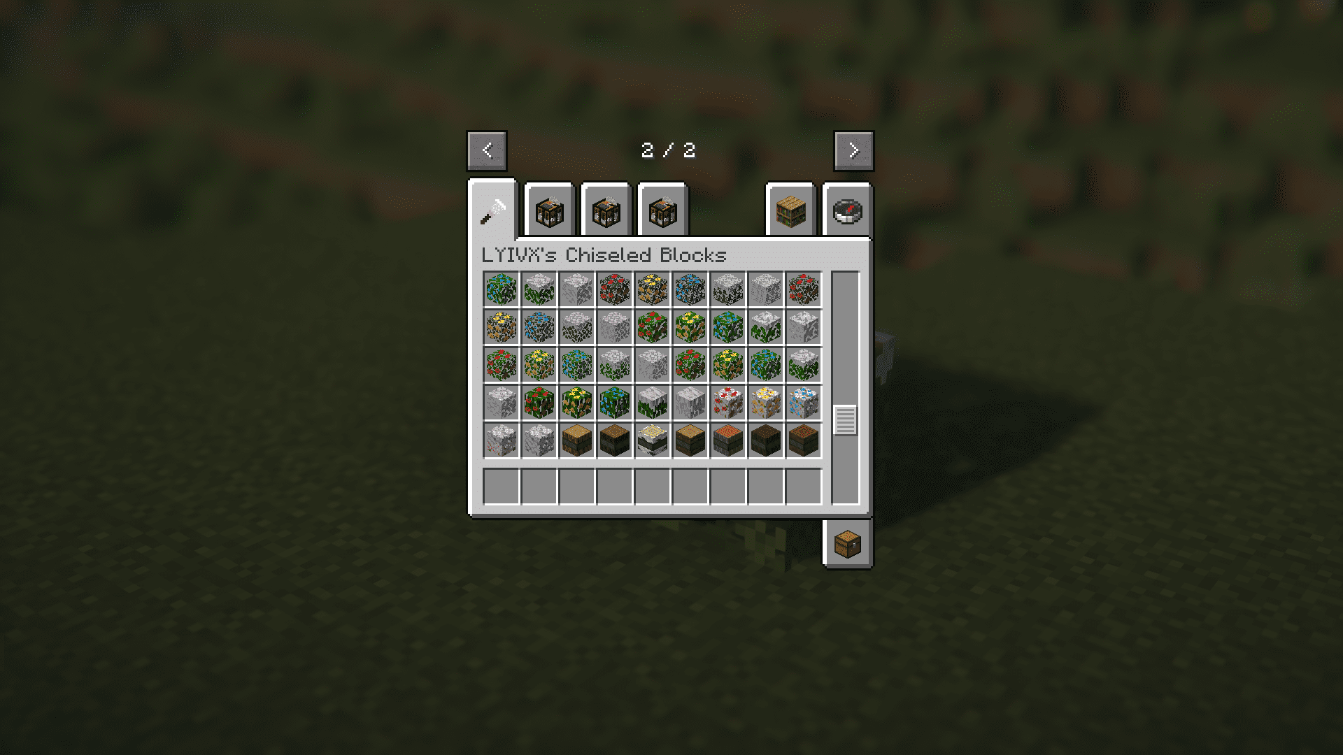 image 6 for  LYIVX Chiseled Blocks Mod (1.20.1) - вариант Chiseled Blocks для мебельного мода LYIVX.