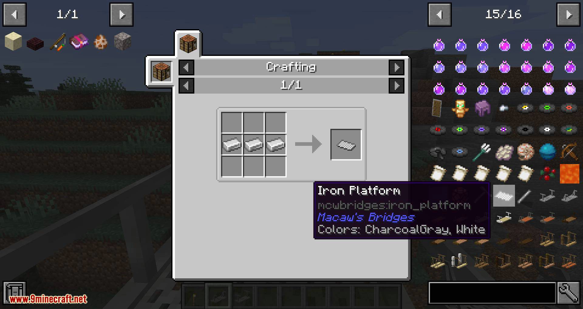image 15 for Macaw's Bridges Mod (1.20.4) - Muchos tipos de puentes