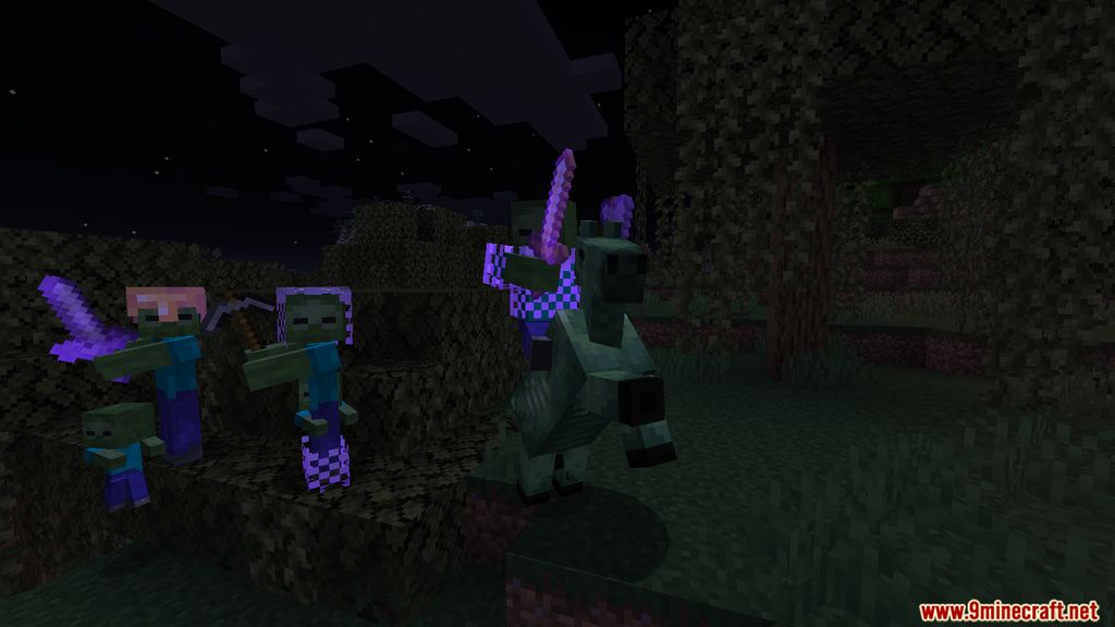 description_4 Rough Mobs Revamped Mod 1.16.5 - мощные мобы, сложность игры