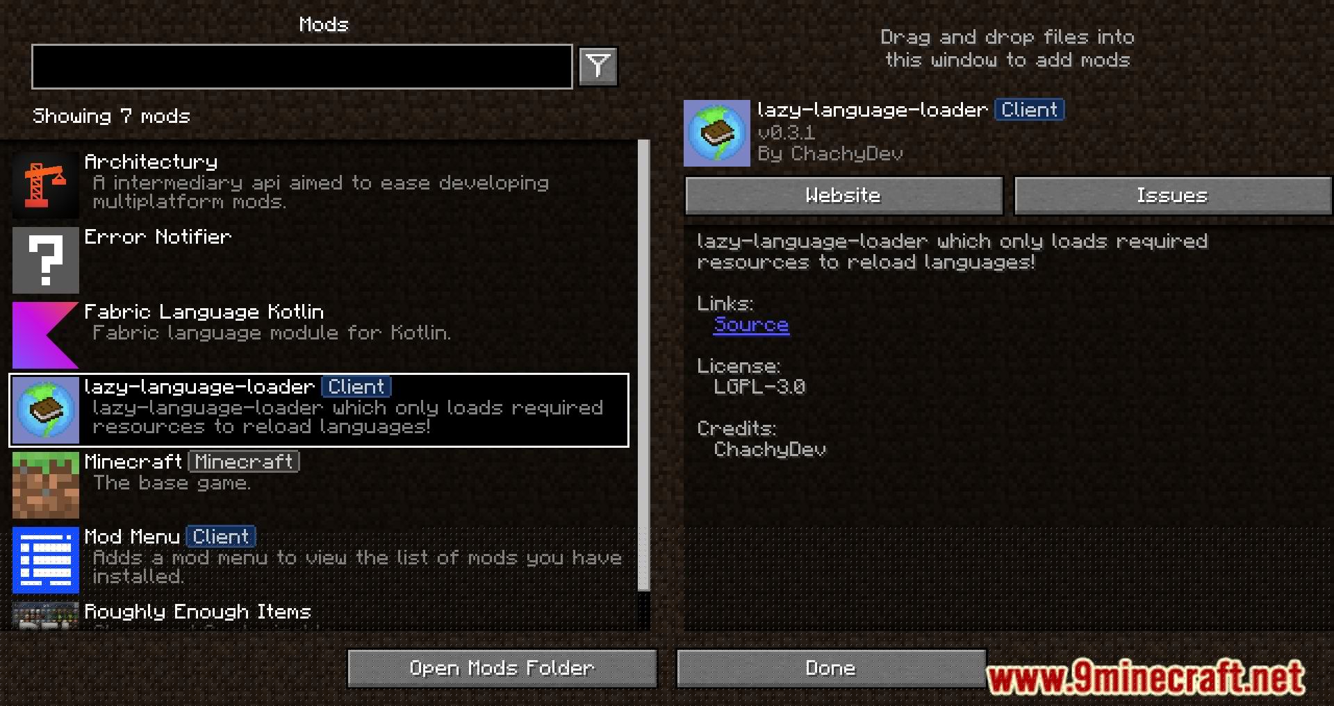 image 1 for Lazy Language Loader Mod (1.20.5) - Acelera la descarga de información del idioma