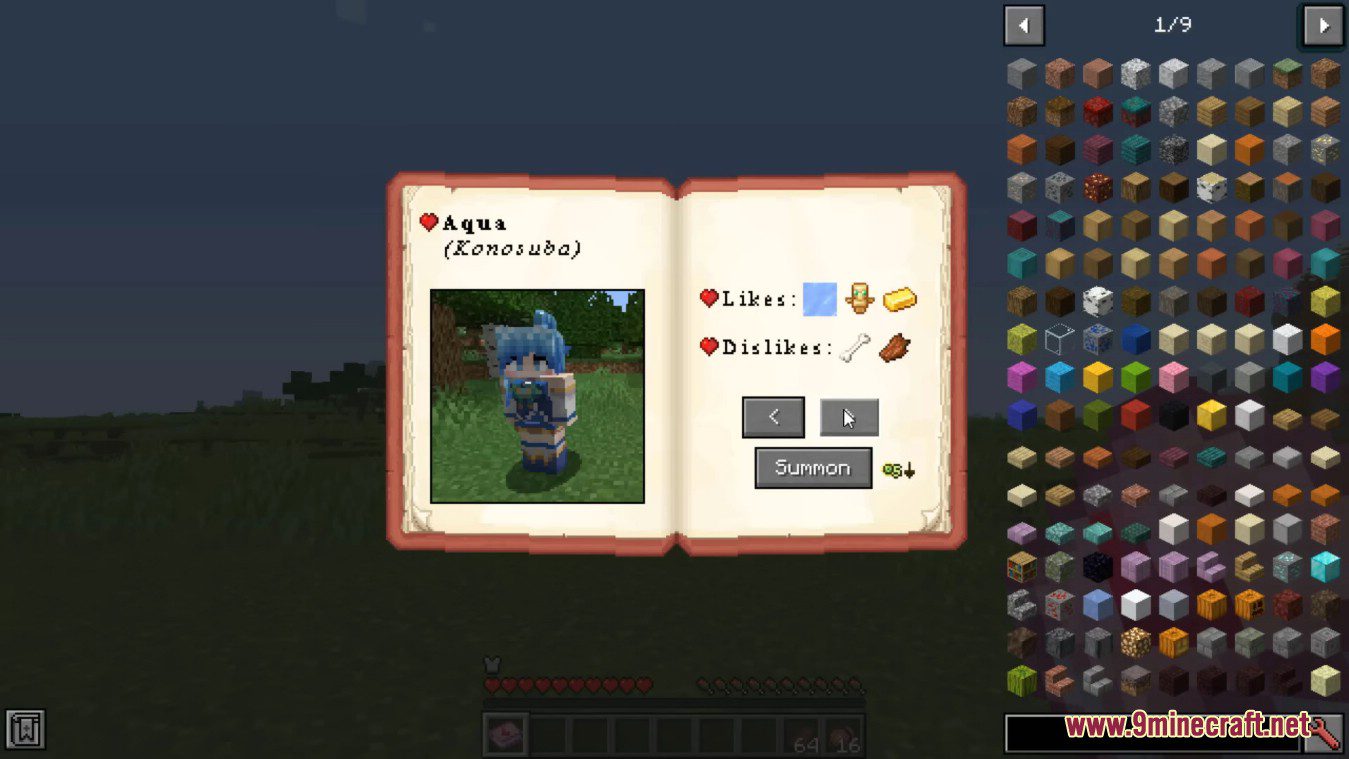 description_5 Waifucraft Mod 1.18.2 - Novias en anime y juegos