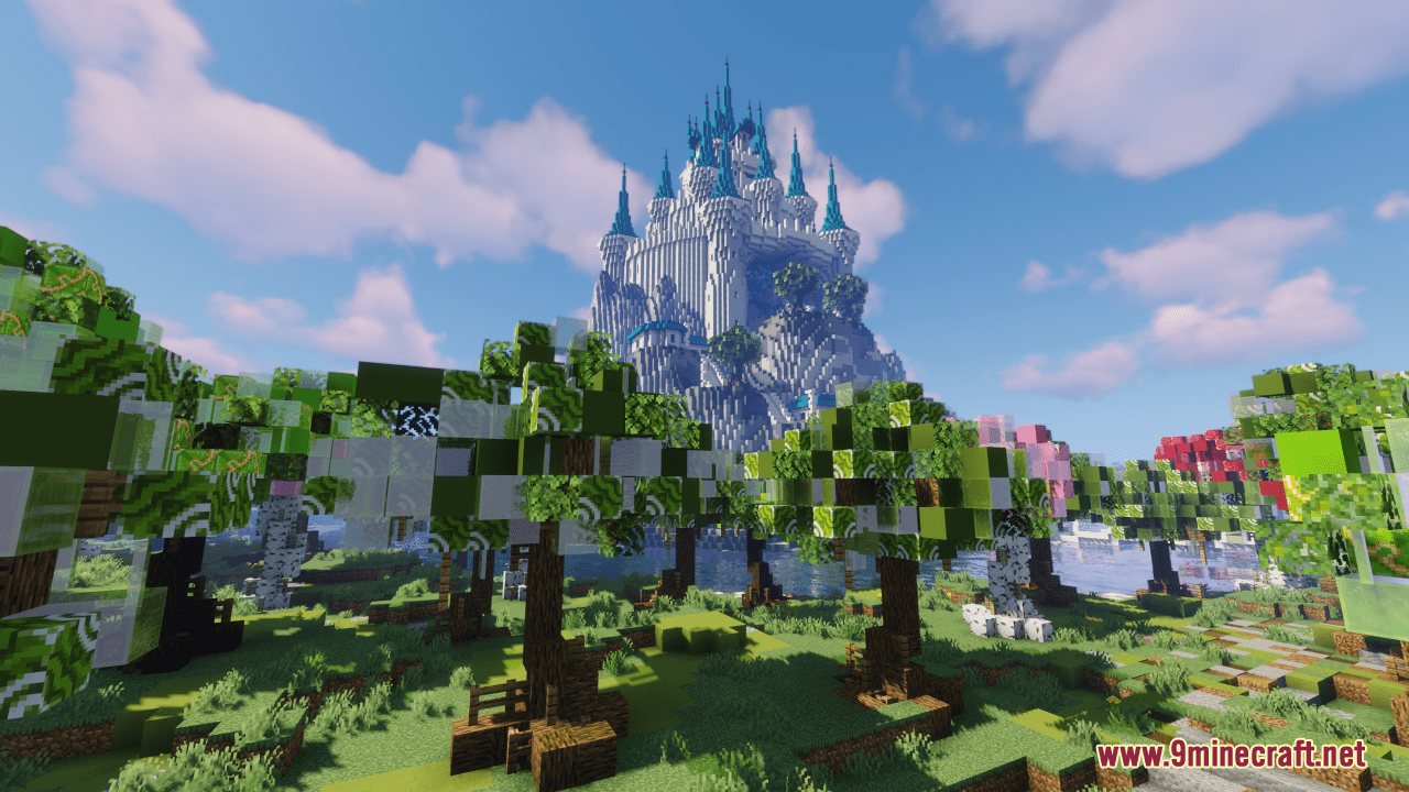 description_0 Map Winter Castle (1.20.4, 1.19.4) - DIY Frozen Kingdom