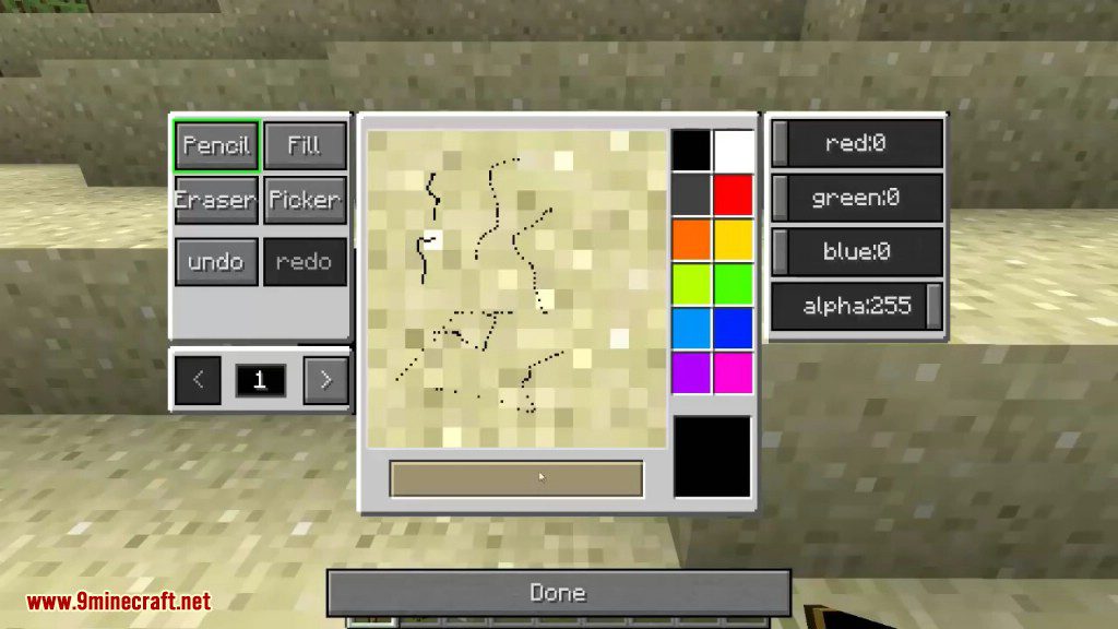 description_7 MC Paint Mod 1.20.1 - Microsoft Paint in Minecraft