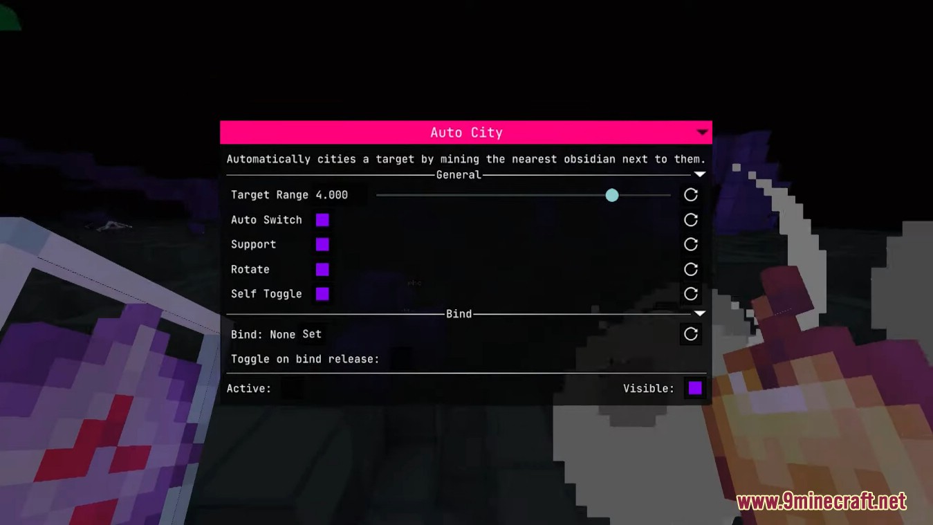 description_4 Meteor client mode (1.20.2) - Xray, HUD, Fly