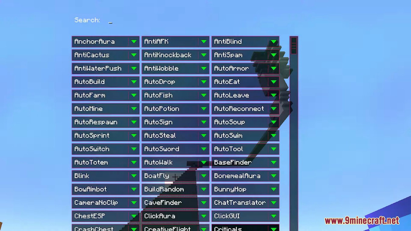 description_21 Wurst Client Mod (1.20.4) - лучший обходной путь в Minecraft