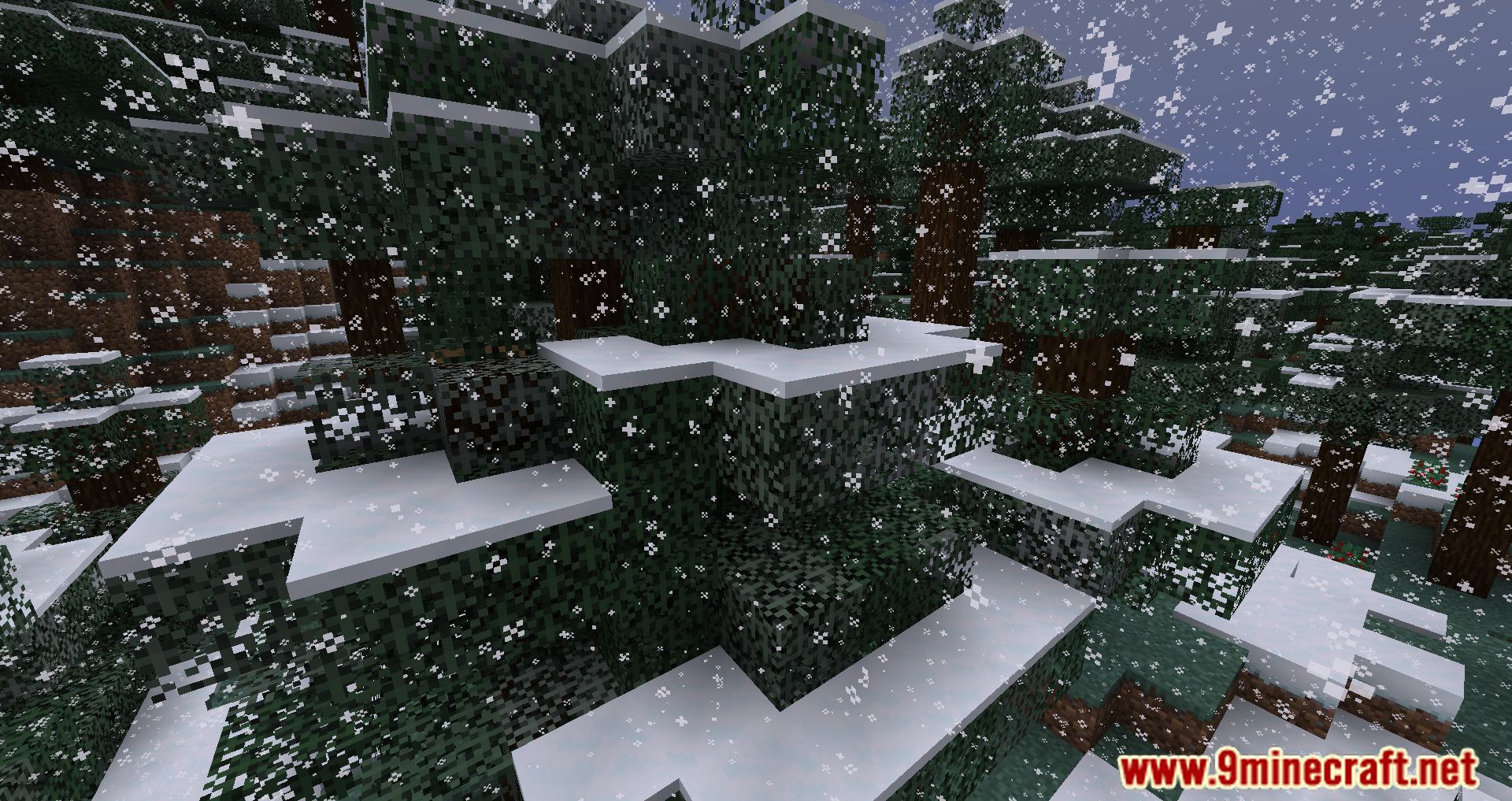 image 5 for Snowy Leaves Plus Mod (1.20.5) - Witness the magic of nature!
