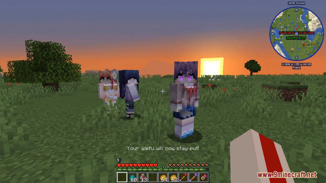 description_11 Waifucraft Mod 1.18.2 - Подружки в аниме и играх