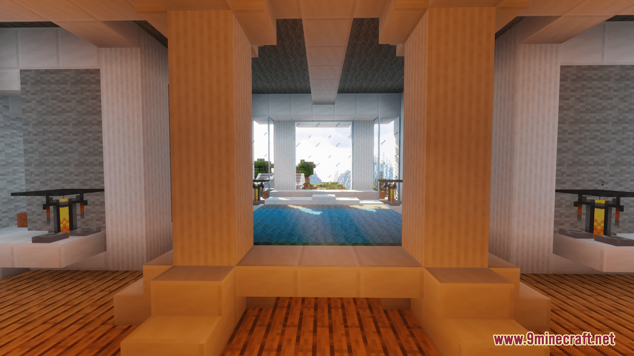 description_8 Map Alpine Mansion (1.20.4, 1.19.4) - spacious modern residence