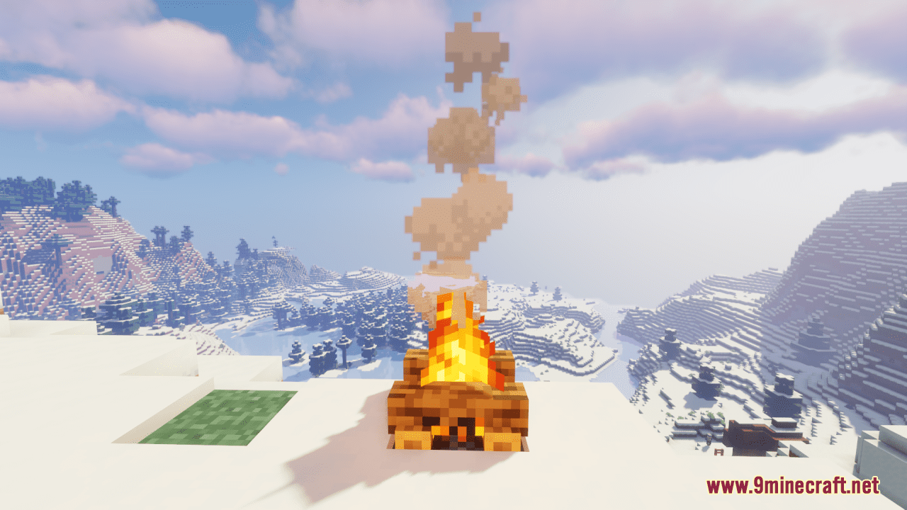 description_6 Campfires+ Resource Pack (1.19.4, 1.19.2) - текстурный пакет