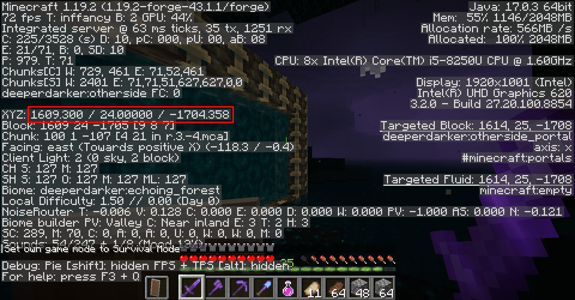 description_21 Deeper And Darker Mod 1.20.2 - Расширение глубокой тьмы