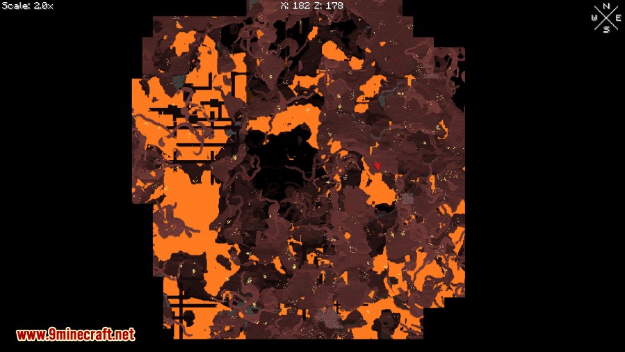 description_0 Xaero's World Map Mod (1.20.4) - Follow in your footsteps