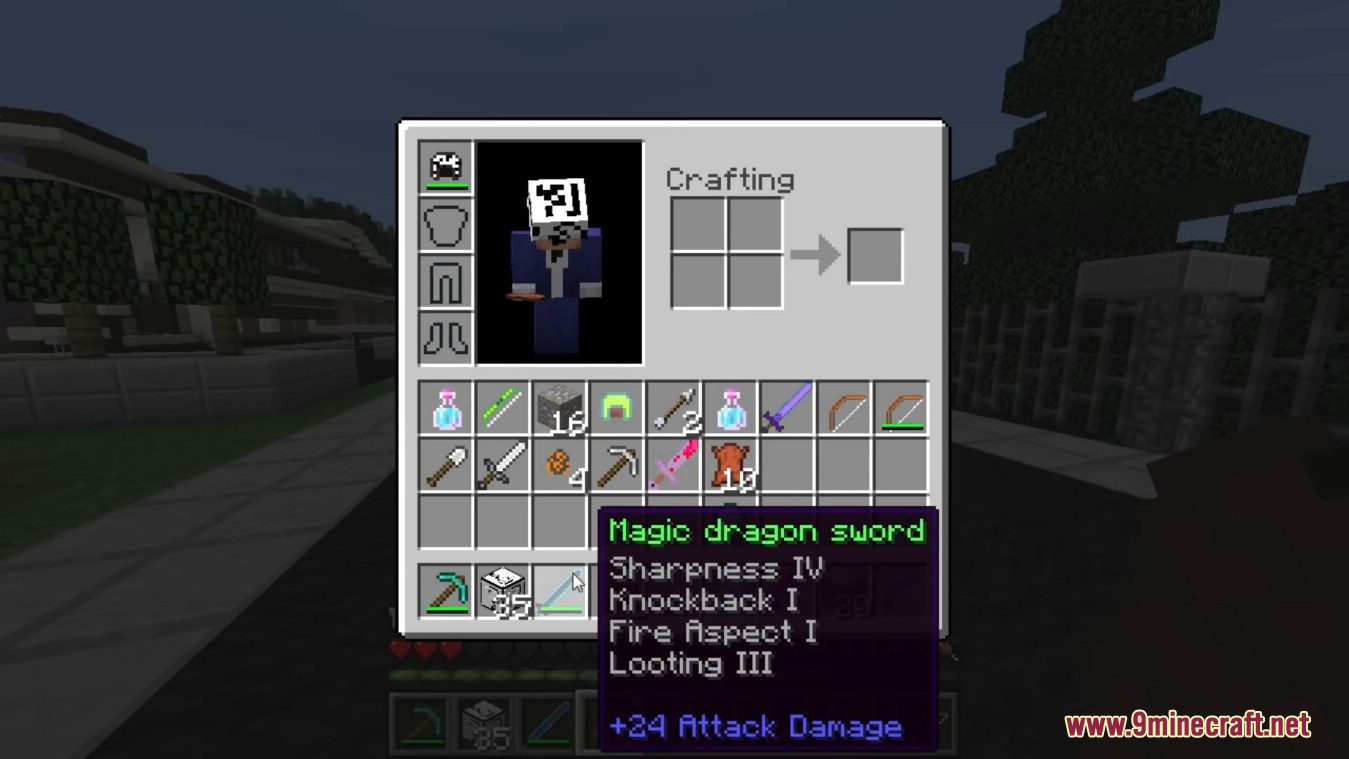 description_5 Гипноз Lucky Block Mod (1.8.9) - Крылья ангела, джакузи, ...