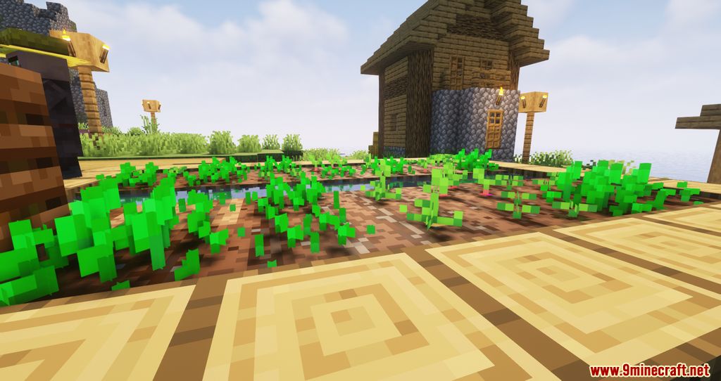 description_0 Crops 3D Resource Pack (1.19.4, 1.19.2 пакет текстур