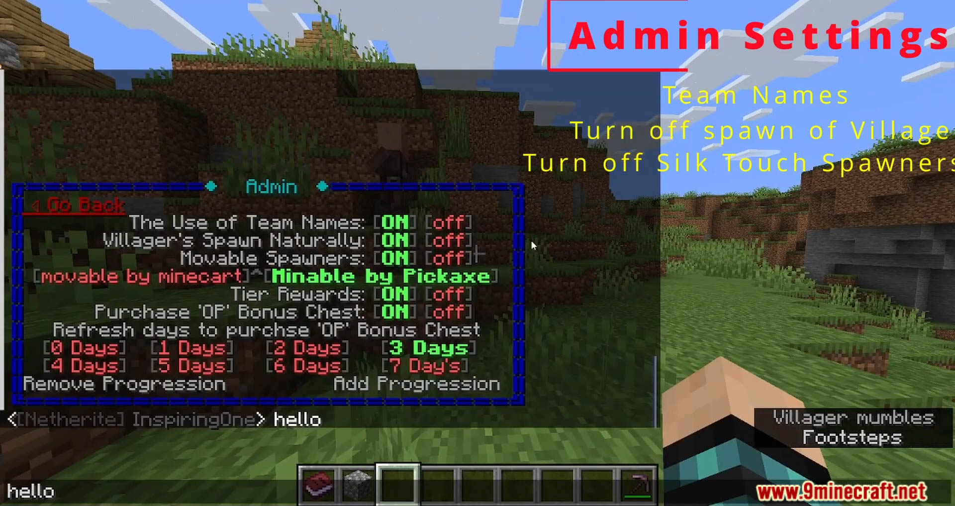 description_3 Paquete de datos de progresión hardcore (1.20.4, 1.19.4) - la evolución despiadada de Minecraft!