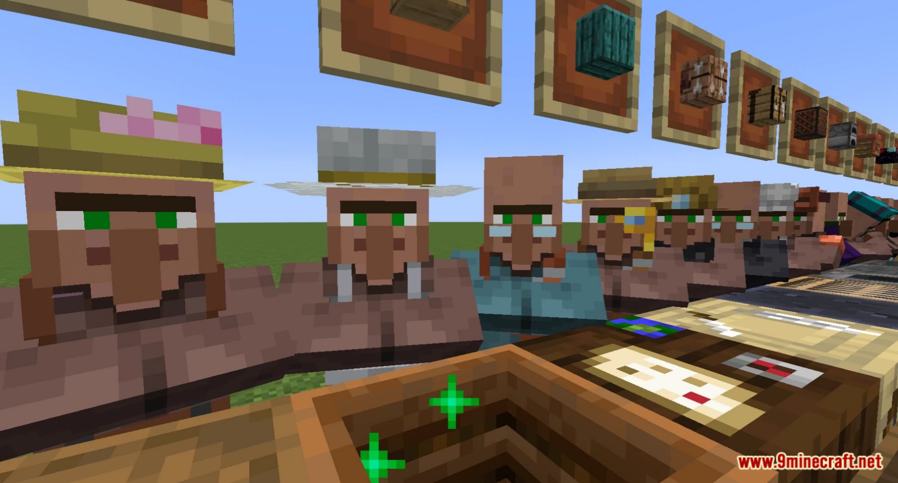 description_6 More Villagers datapacks (1.20.2, 1.19.4) - transform and improve the abilities of villagers!