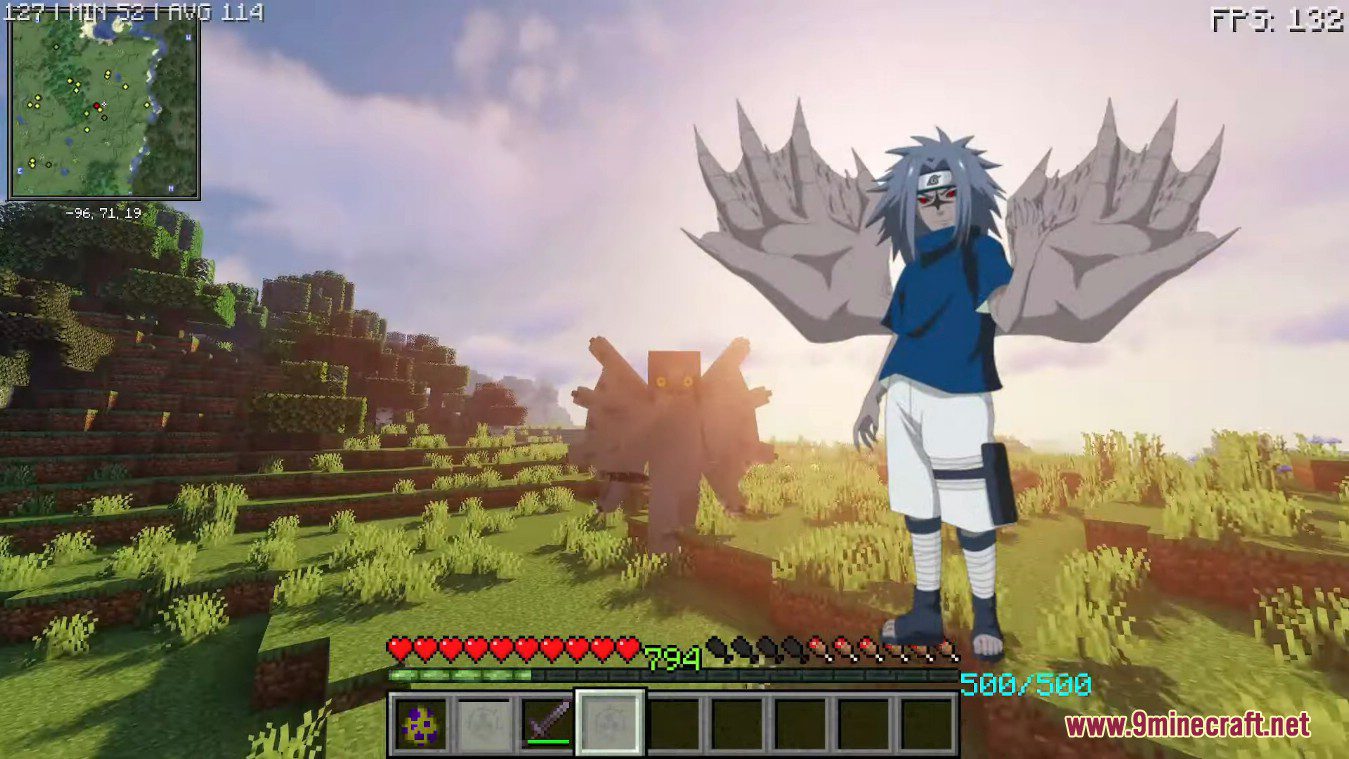 description_9 IceeRamen Naruto Mod (1.16.5) - Искусство всей природы