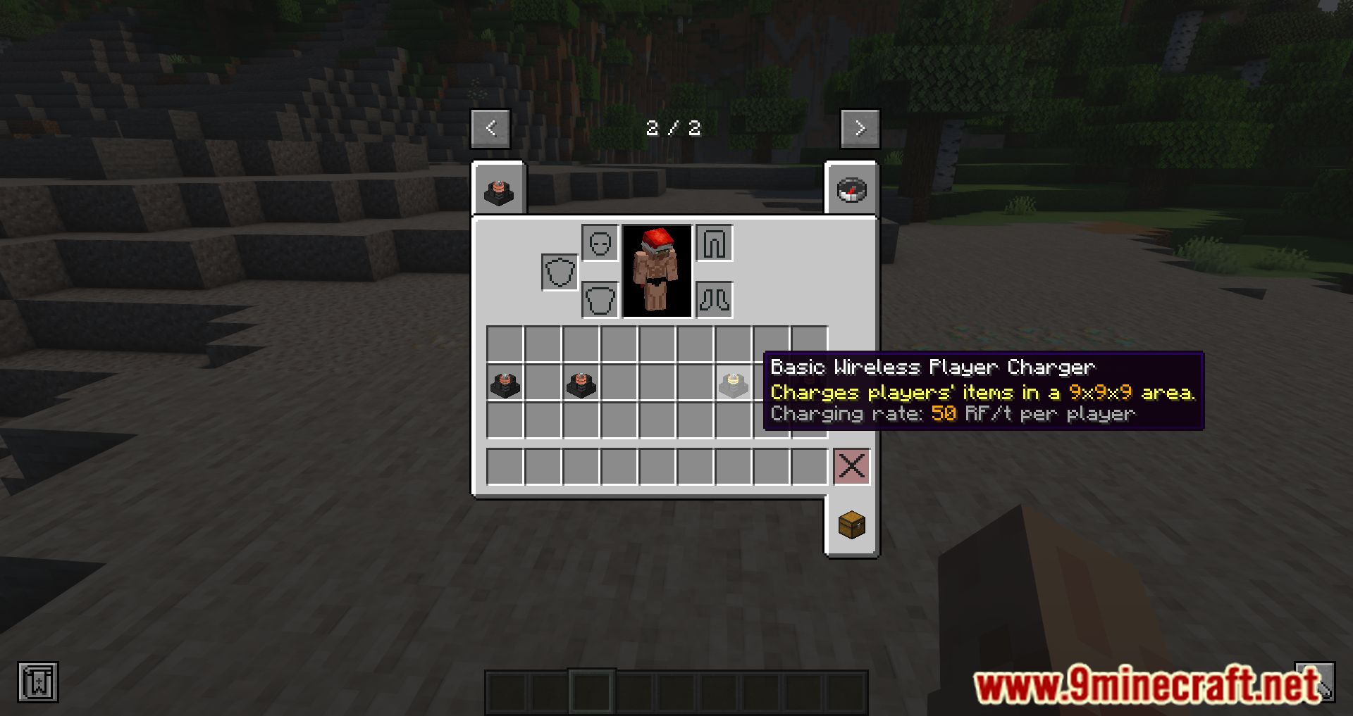 description_2 Wireless chargers mod 1.20.4 - charging close to electricity
