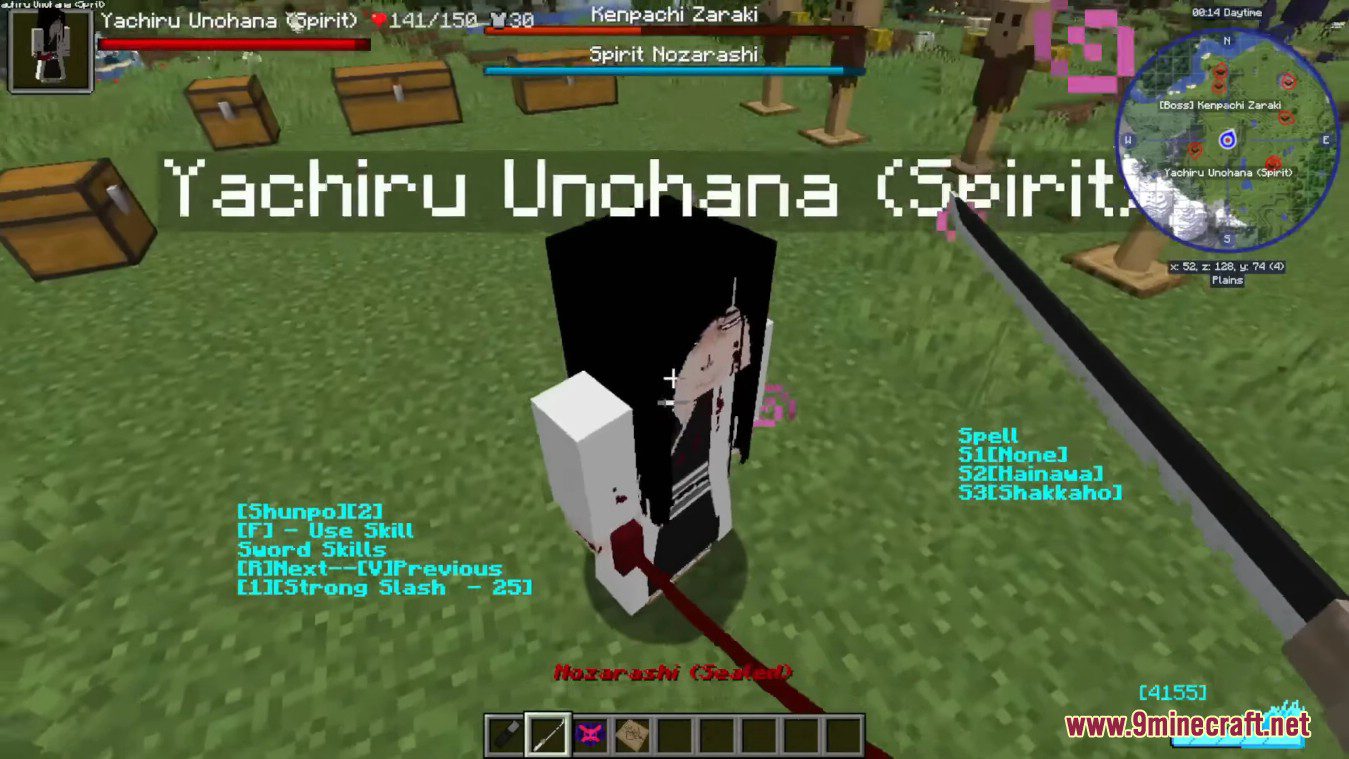 description_16 Bleach Awaken Mod (1.16.5) - Аниме Bleach, Fighting Hollow