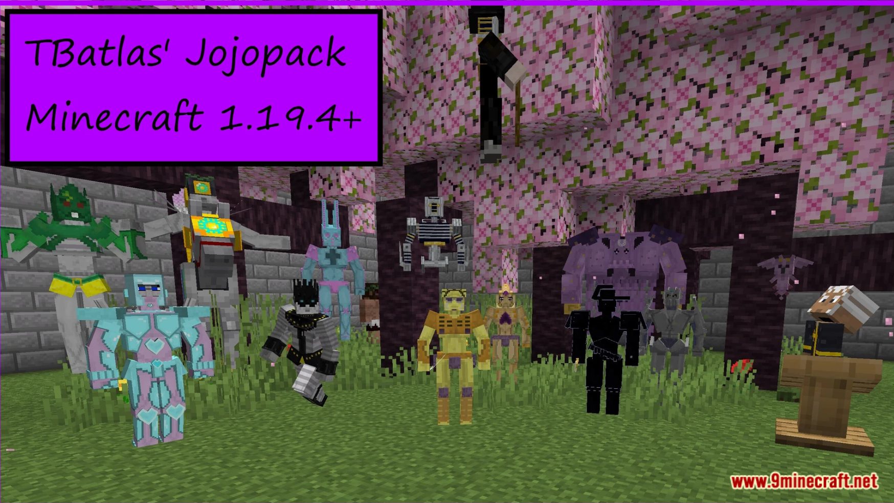 description_8 JoJo Pack полные пакеты данных (1.19.4, 1.19.3) - Stands Power!