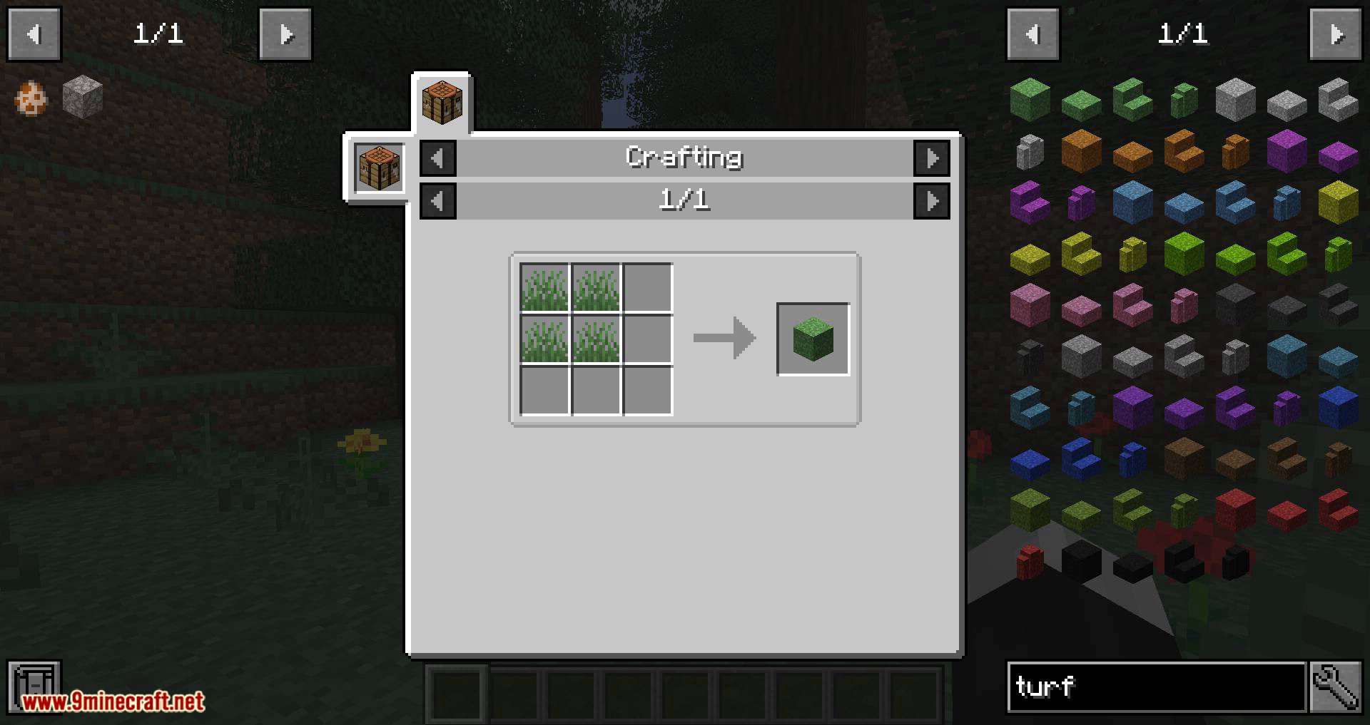 image 6 for Grass Mode (1.20.1) - Colorize the decorative blocks of grass.