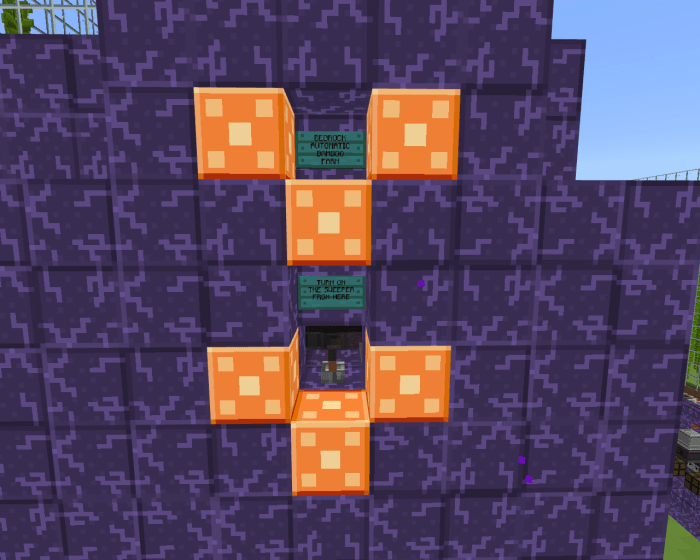 description_2 Bedrock Auto Sweeping Bamboo Farm Map
