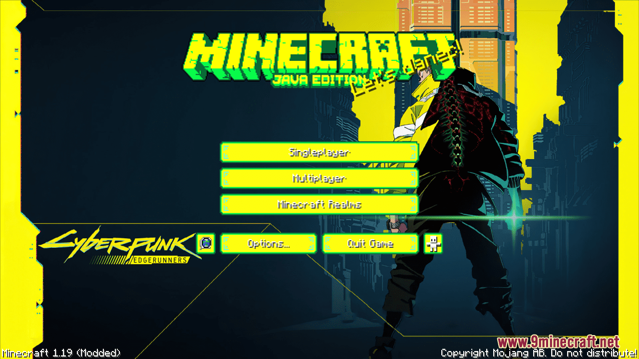 description_1 Cyberpunk: Edge Runner Custom GUI Resource Packs (1.20.4, 1.19.4) - Текстурные пакеты