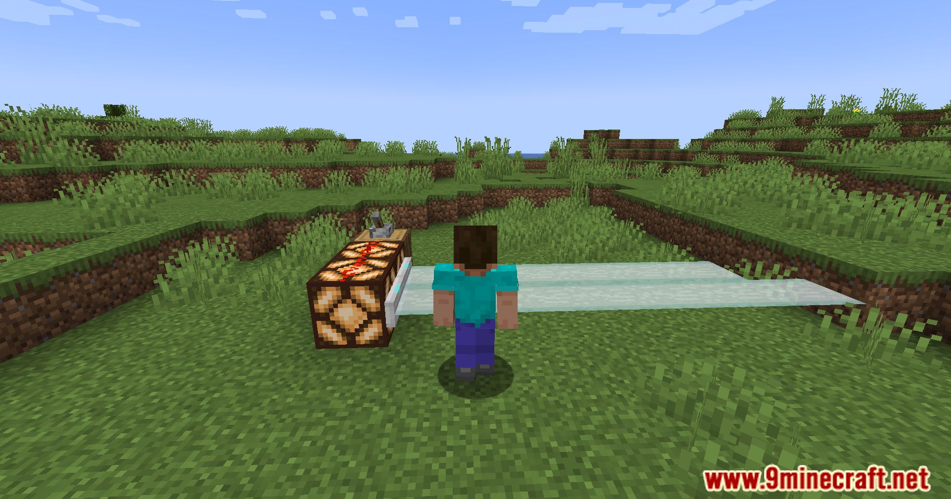 description_4 Laser Bridges & Doors Mod (1.19.4) Fabric/Quilt version - футуристическое сочетание функциональности и стиля!