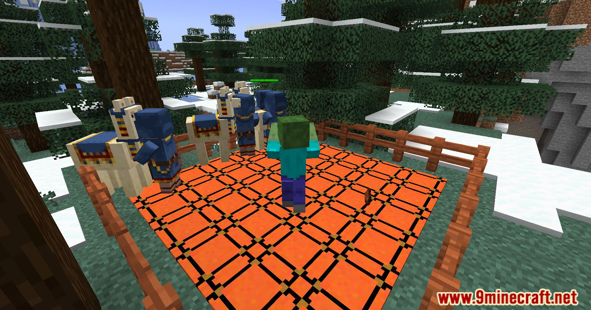 description_7 Wandering Fighters Mod 1.20.1 - Turns merchants into untamed enemies!