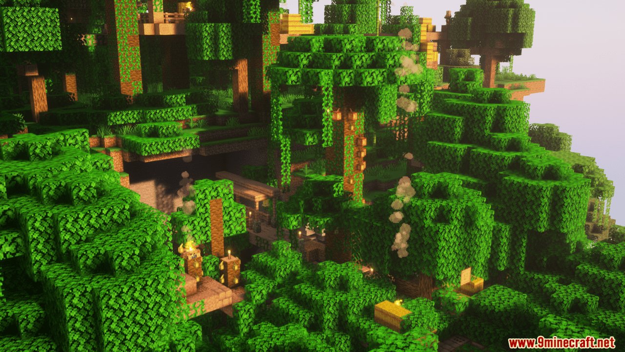 image 3 for Qrafty's Jungle Villages Mod (1.20.4) - well integrated villages in the jungle