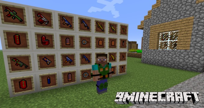 description_2 Flan's Mod (1.12.2) - Epic Gun Mod Battle