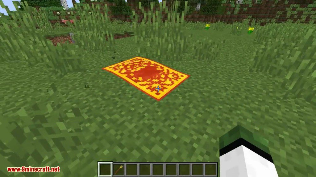 description_12 Flying Things Mod 1.15.2 (Vassoura mágica e tapete mágico)