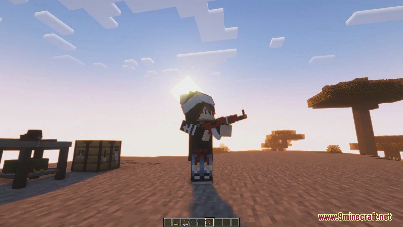description_7 Mo' Guns Mod (1.19.2) - automatic, pistol and SMG weapons
