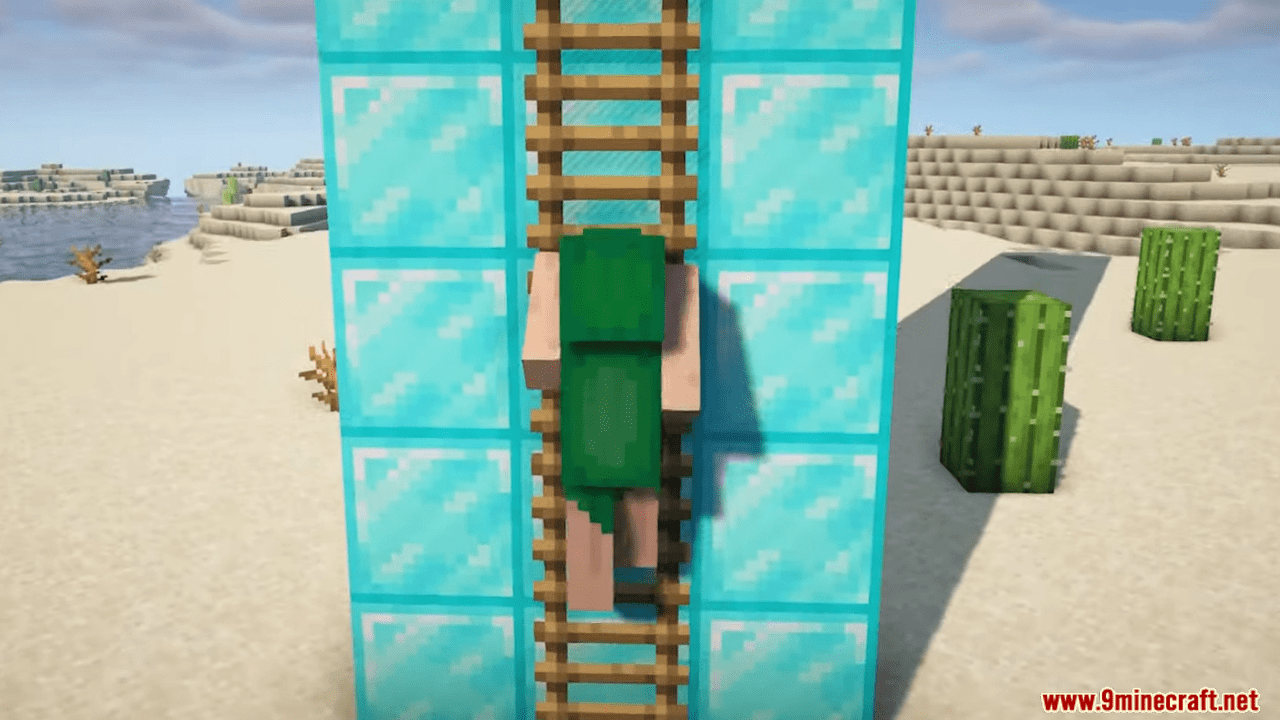 description_2 Serious Player Animations Mod 1.20.4 - останавливает движение робота