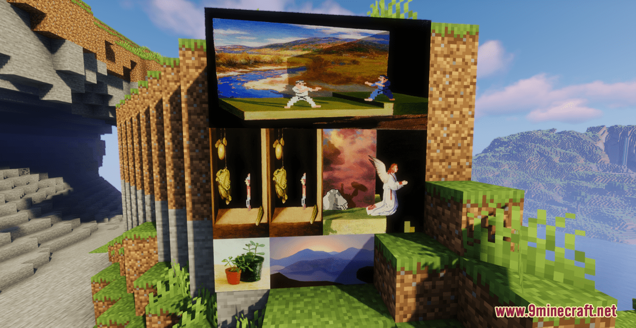 description_9 HD Paintings Resource Pack (1.19.4, 1.19.2) - текстурный пакет