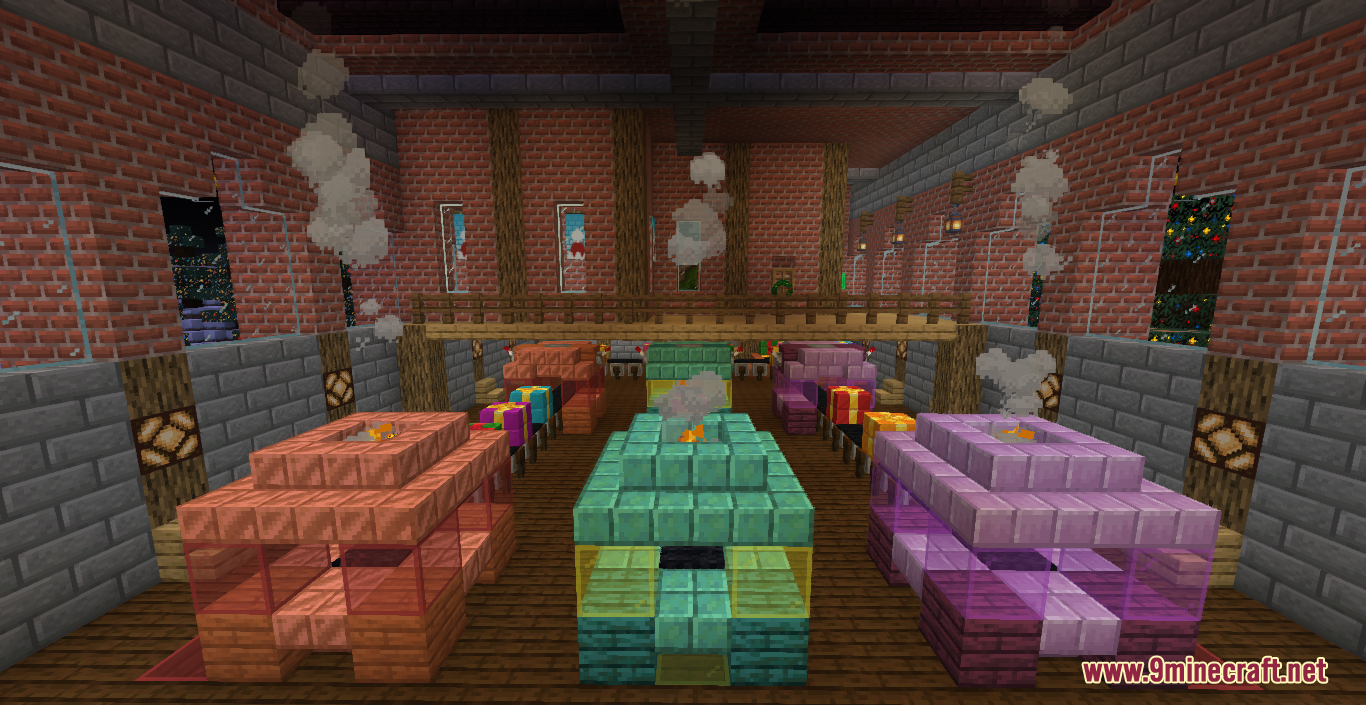 description_9 Snowy Christmas map for Minecraft 1.17.1