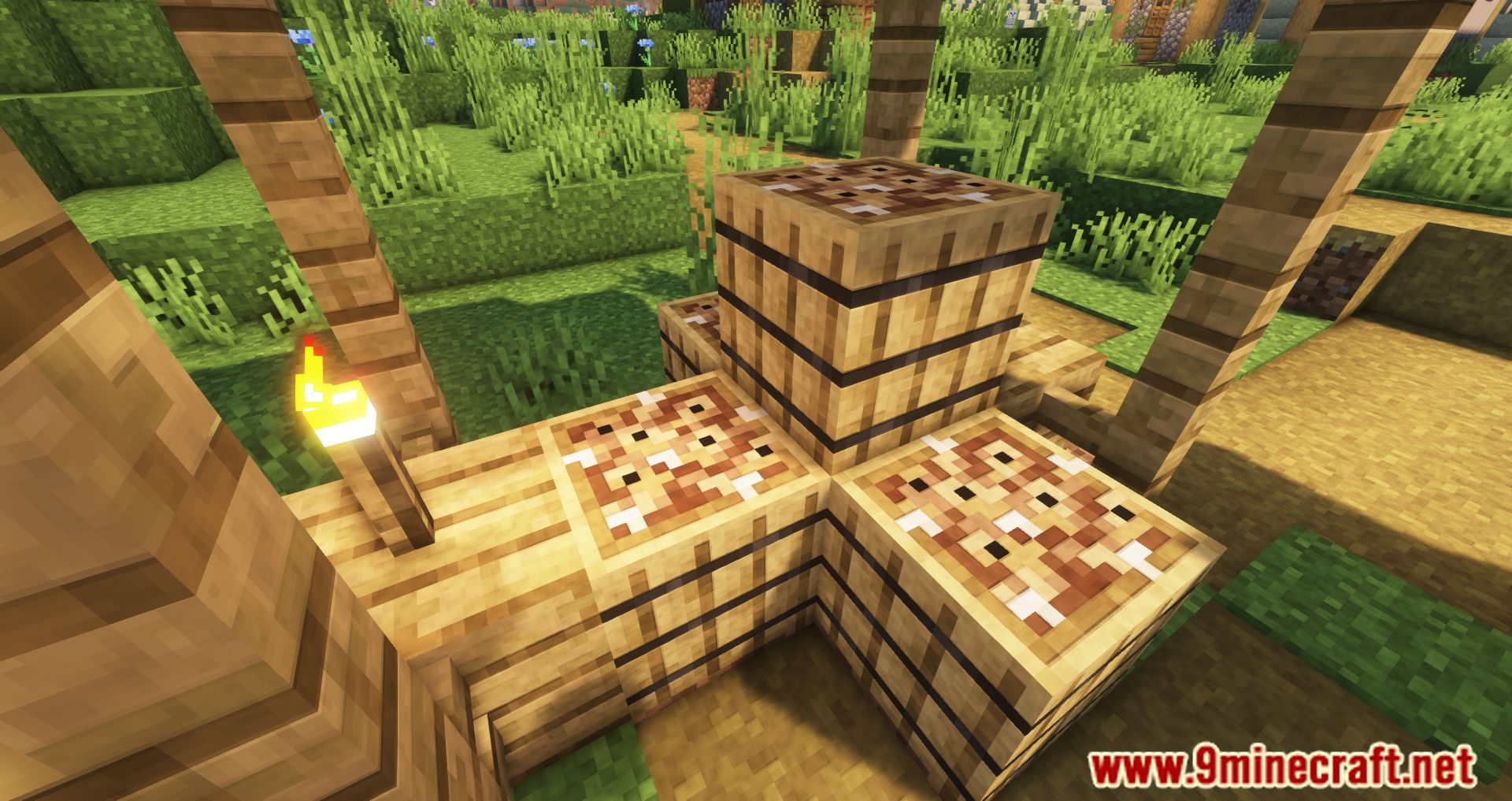 description_8 Fish In Planks Mod - рыбные блоки