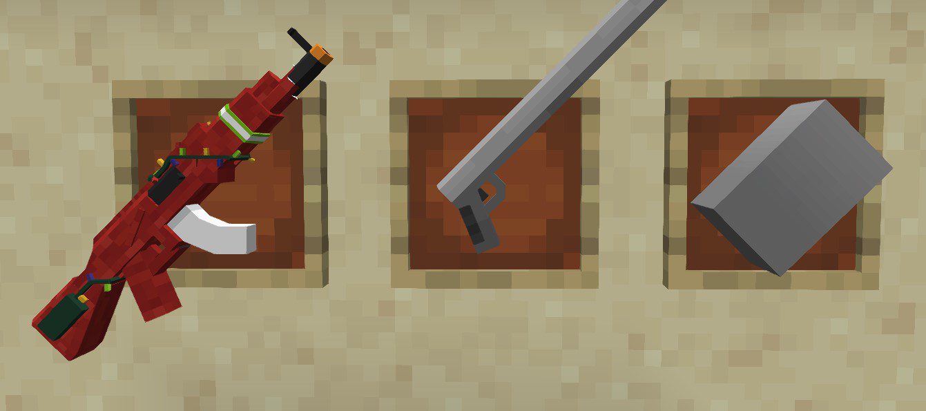 description_5 Mo' Guns Mod (1.19.2) - automatic, pistol and SMG weapons