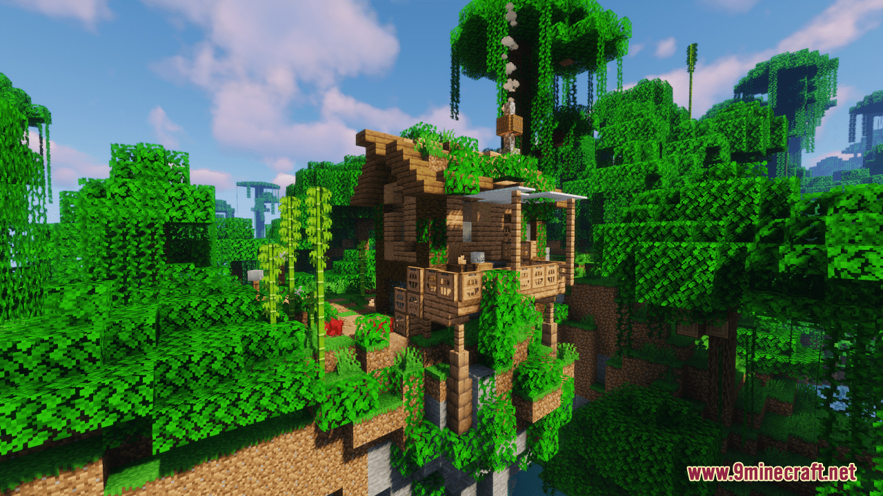 description_1 Карта Tribal Hut In The Jungle (1.20.4, 1.19.4) - Survive In The Wilderness