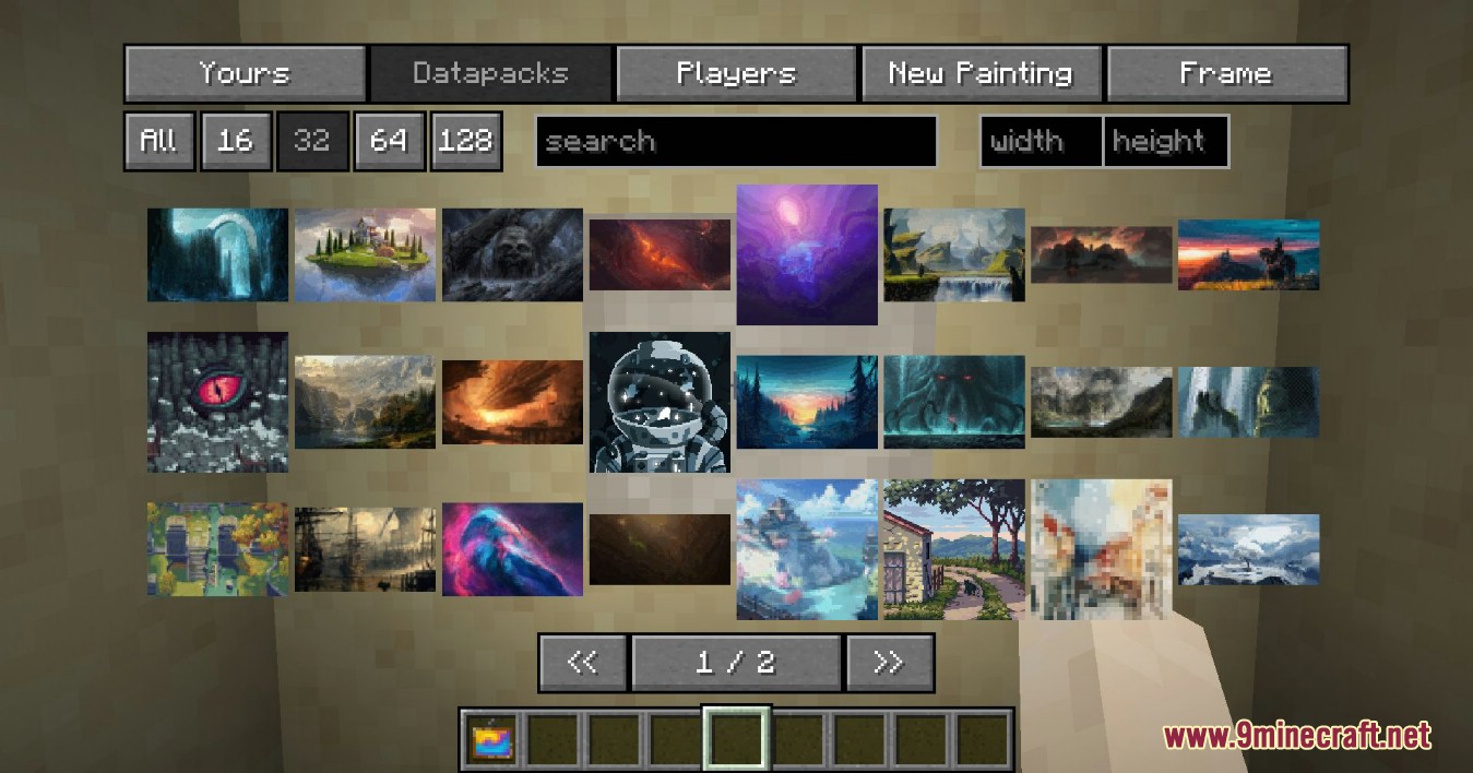description_8 Immersive Paintings Mod - создавайте собственные картины