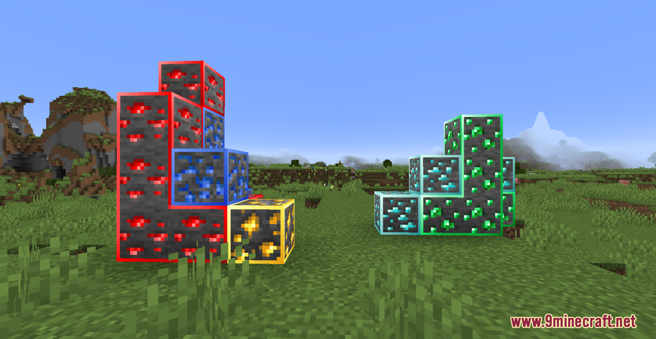 description_5 Visible Ore Resource Packs (1.20.4, 1.20.3, 1.20.2, 1.20.1, 1.20) - Texture Packs