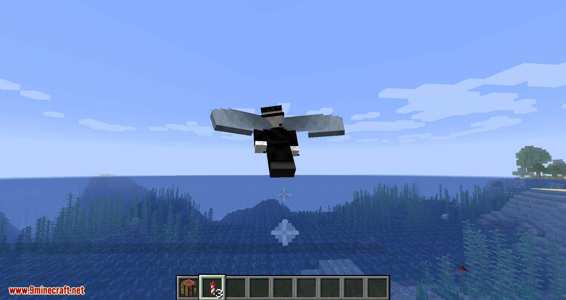 Как летать в minecraft. Майнкрафт полет. Майнкрафт мод от третьего лица. 18. Летающие в майнкрафте.