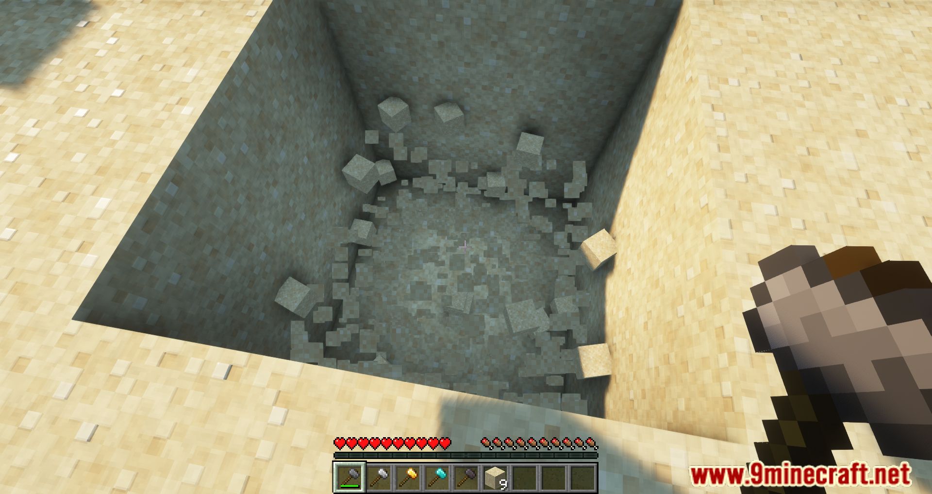 description_3 Just Hammers Mod (1.20.4) Forge Version - desentierra una montaña entera si quieres!