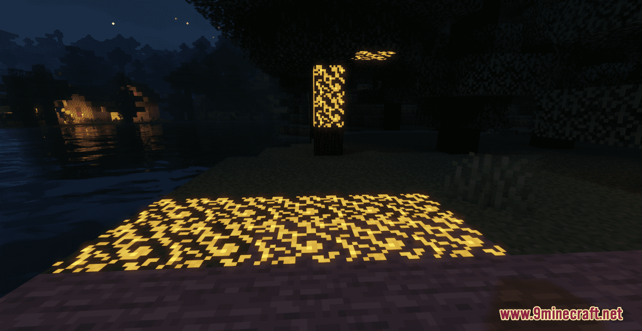 description_5 Glowing Effects Resource Pack (1.19.4, 1.19.2, 1.19) - Набор текстур