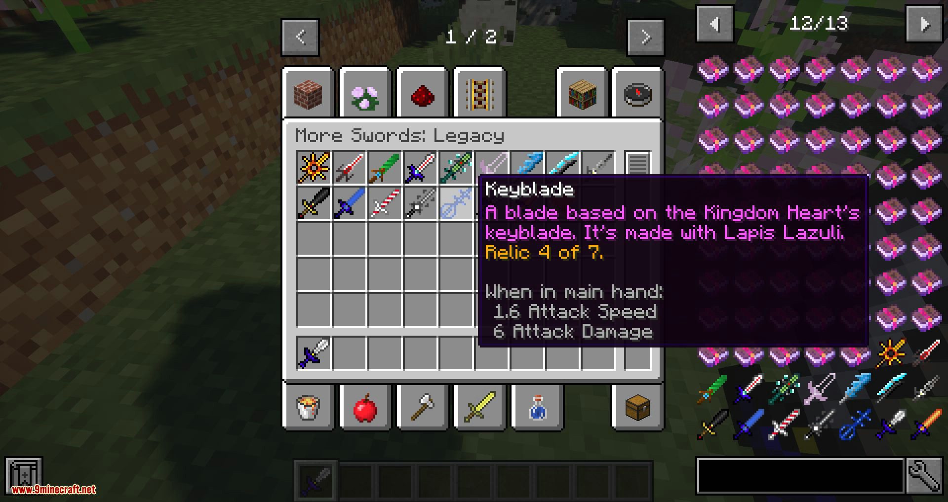 description_8 More Swords Legacy Mod (1.20.4) - добавляет несколько эпических мечей