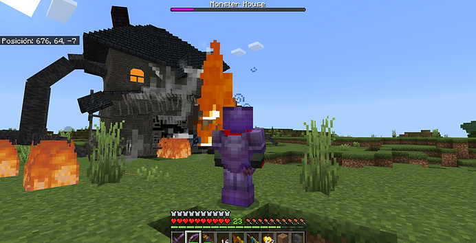 image 6 for Add-on Monster House (1.20) - MCPE/Bedrock Mod