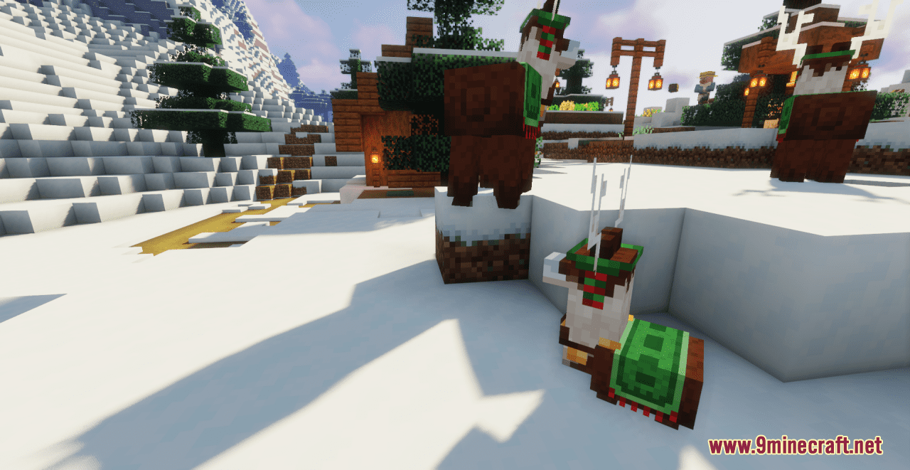 description_10 Christmas Reindeer Resource Pack (1.19.4, 1.19.2) от Trader Rama - Texture Pack