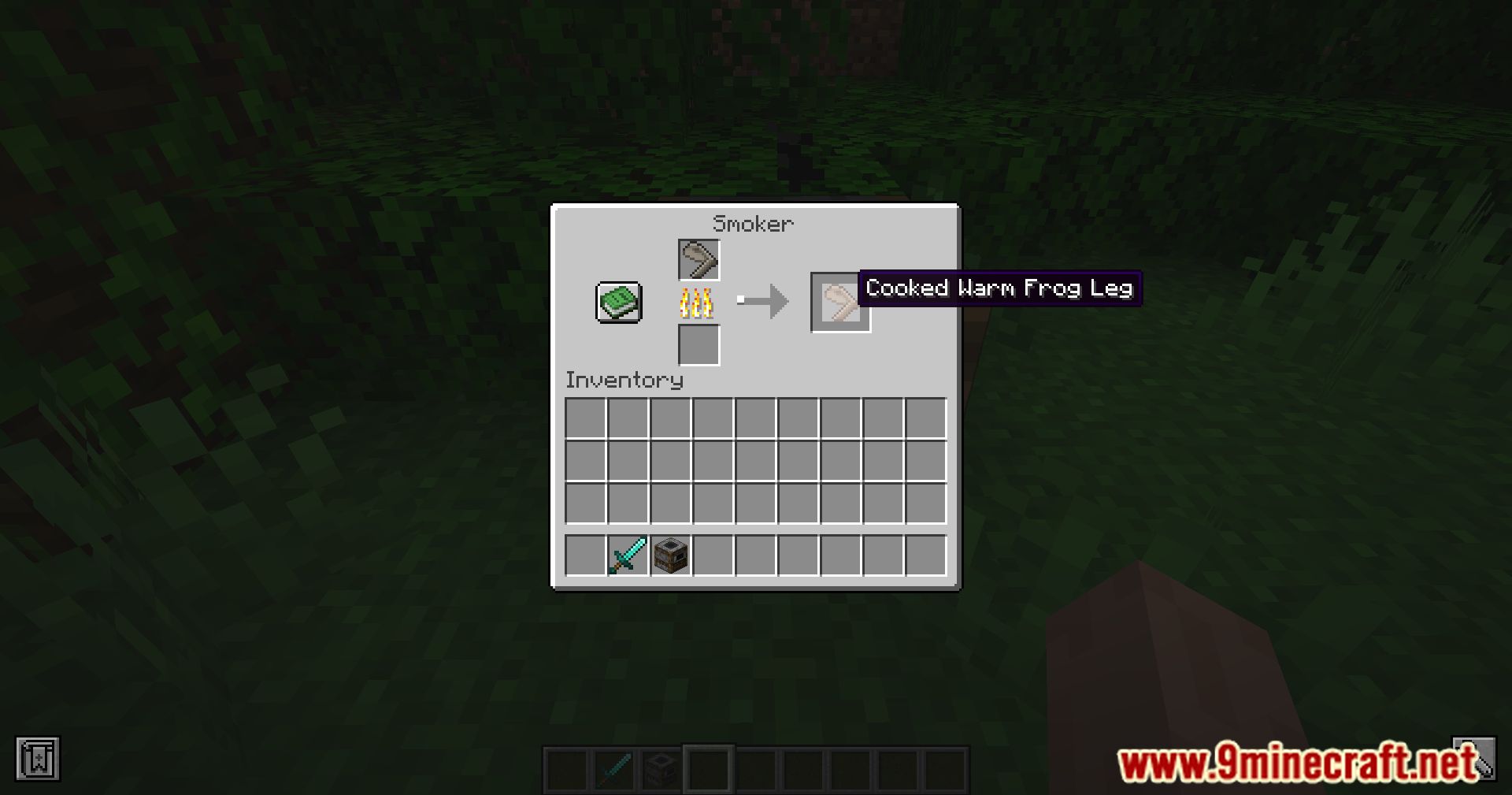 description_8 Frog Legs Mod (1.20.4) - Plunge into a new culinary adventure!