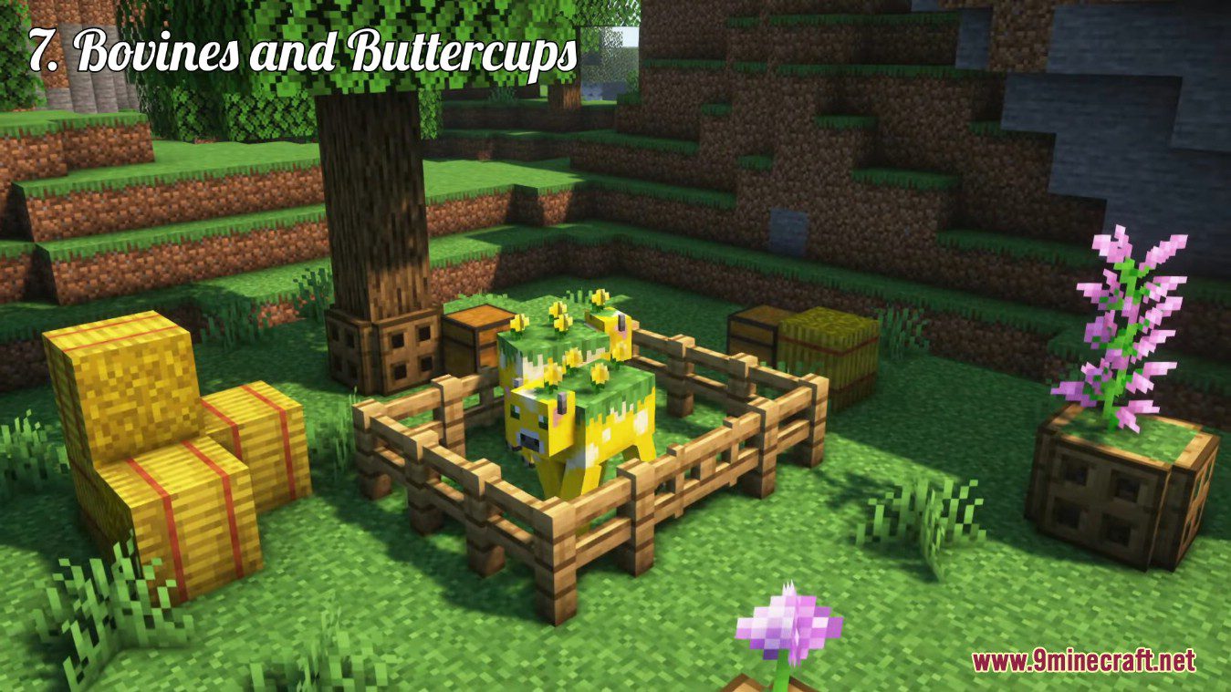 image 3 for MOD Cows and Cows (1.20.4) - Mooblooms and others