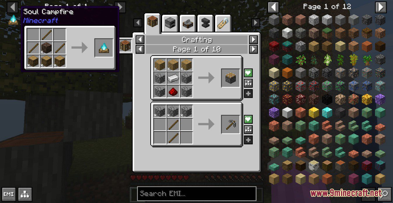 description_0 EMI Mod (1.20.4) - доступные предметы и просмотр рецептов