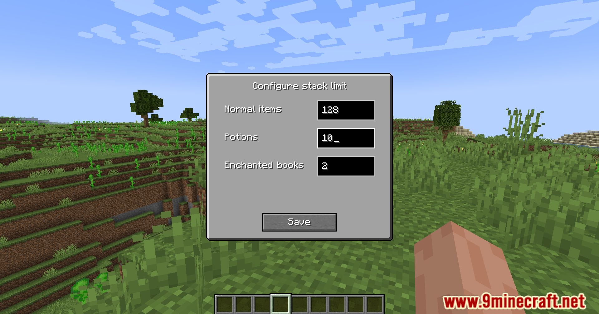 description_3 Bigger Stacks Mod (1.20.1) - ajuste del tamaño de la pila en Minecraft